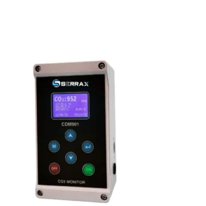 Serrax CO₂ Monitor CDM901 – Digital indoor air quality monitor with real-time CO₂ readings